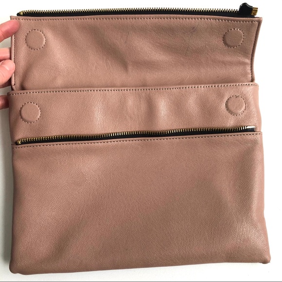 French Connection multi color zipper clutch - Picture 4 of 6